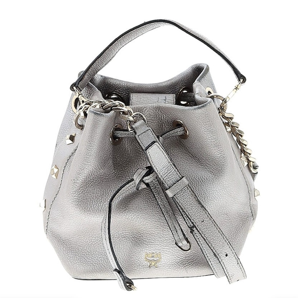 MCM Drawstring Bucket Bag
